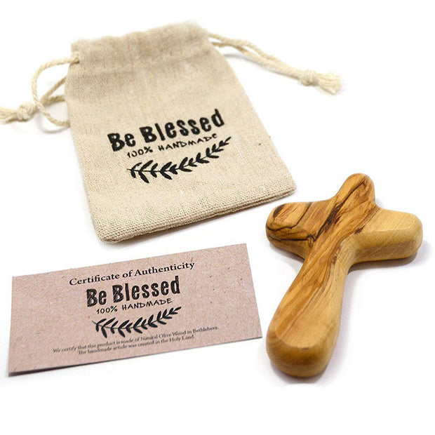 Free Olive Wood Cross from THE FREE CROSS PROJECT